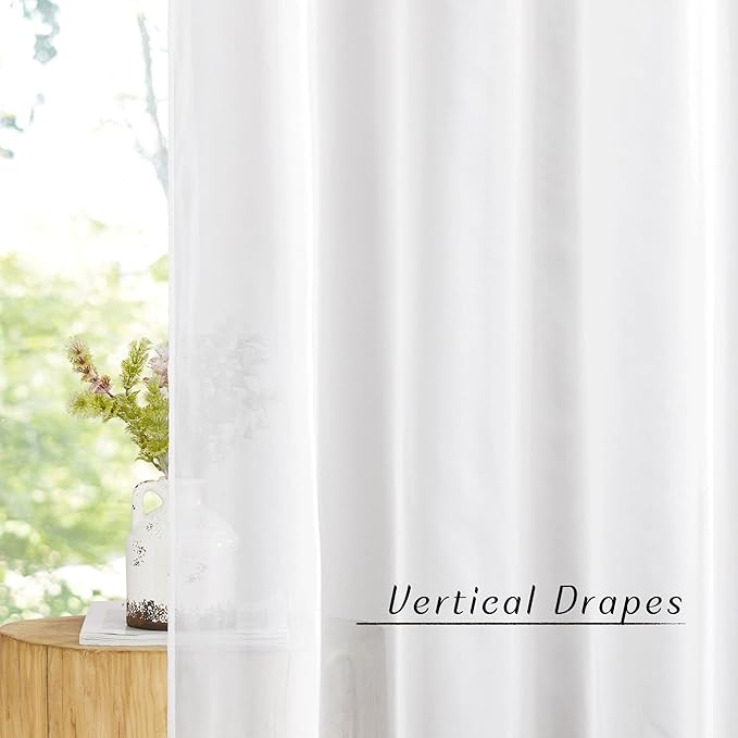 NICETOWN Sheer Curtain Panels Grommet - Image 3