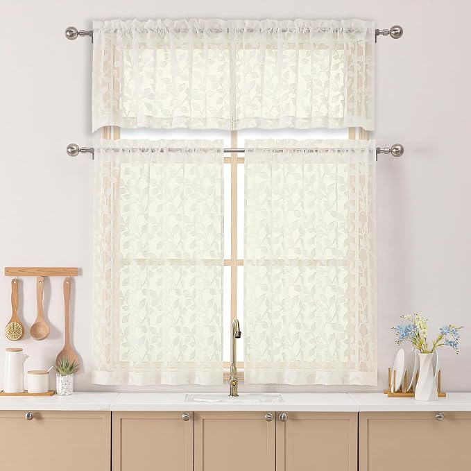Chyhomenyc Ivory Sheer Valances - Image 2