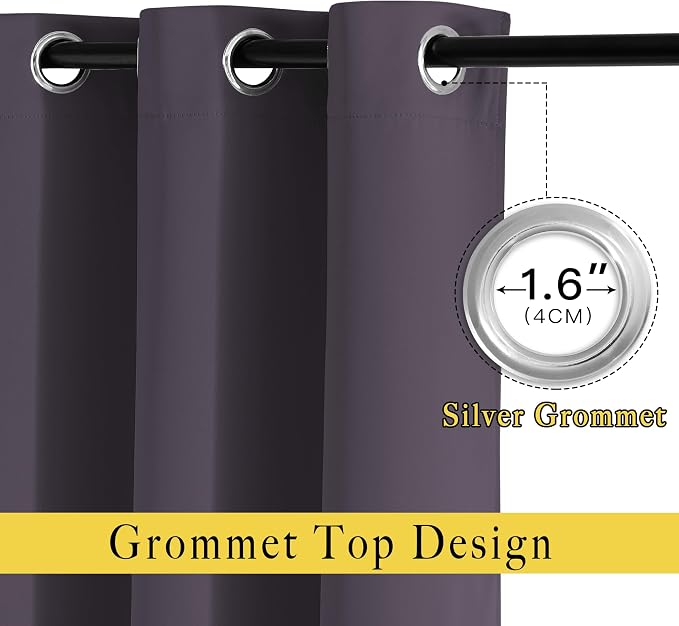 NICETOWN Bedroom Blackout Curtains 95 inch Length - Image 2