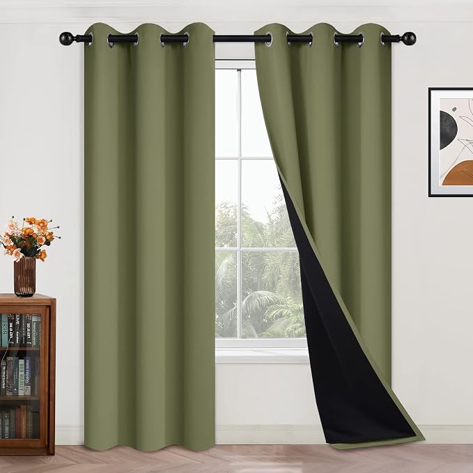 Yakamok 84 Inch Length 100% Blackout Curtains by Yakamok