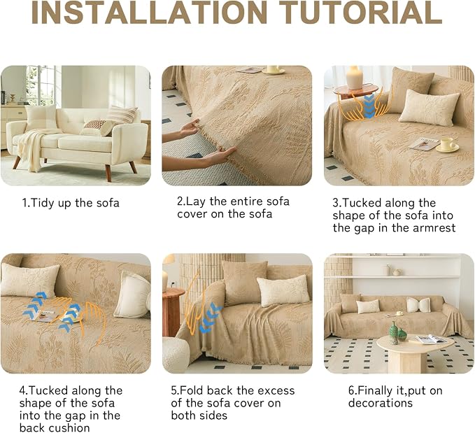 HANDONTIME Washable Couch Covers - Image 7