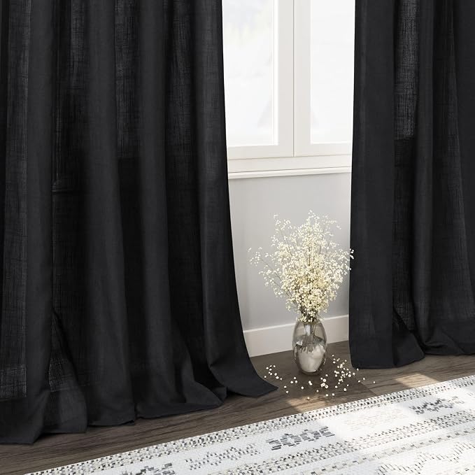 Nanspring Linen Curtains 84 Inch Length - Image 5