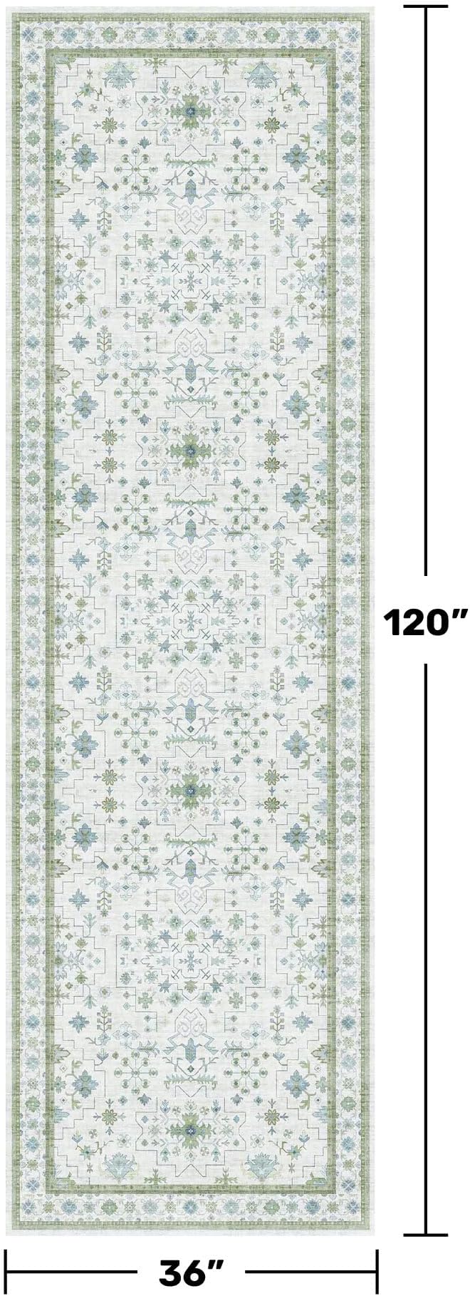 Hazo Haus Oushak 3x10 Wide Hallway Runner Rug - Image 2