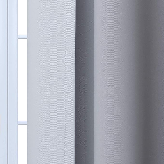 Yakamok Light Blocking Ombre Curtains, Room Darkening Grommet Window Drapes - Image 7