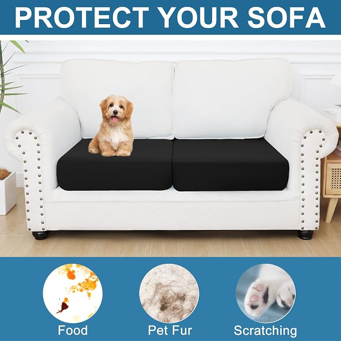 Smiry Printed Couch Cushion Covers, Stretch Soft Couch Covers - Image 7