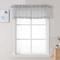 Chyhomenyc Light Grey Sheer Valances by Chyhomenyc