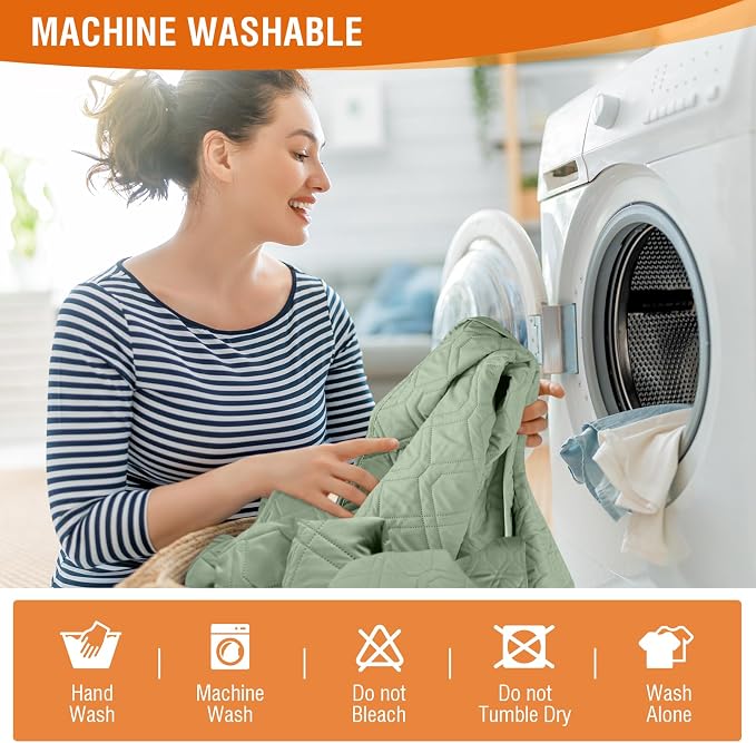 VANSOFY Waterproof Recliner Couch Covers, Sofa Covers 1-Piece Washable - Image 4