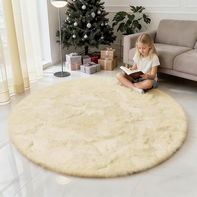 yulidayang Fluffy Round Area Rugs - Image 2