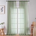 Extra Long Sheer Green Curtains by WelvetBLK