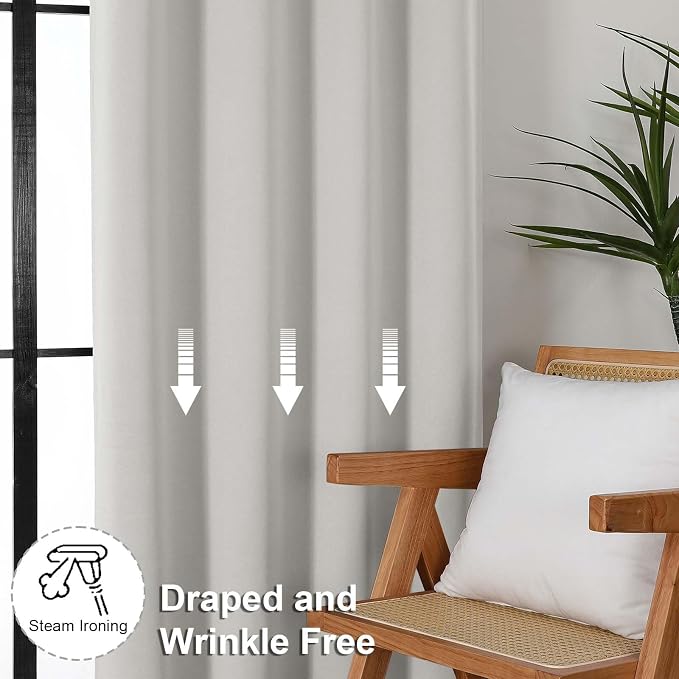 Simplebrand Ava Natural Blackout Curtains - Image 7