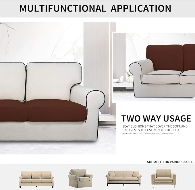 Easy-Going Stretch Cushion Cover Sofa Cushion Furniture Protector Sofa Seat - Image 3