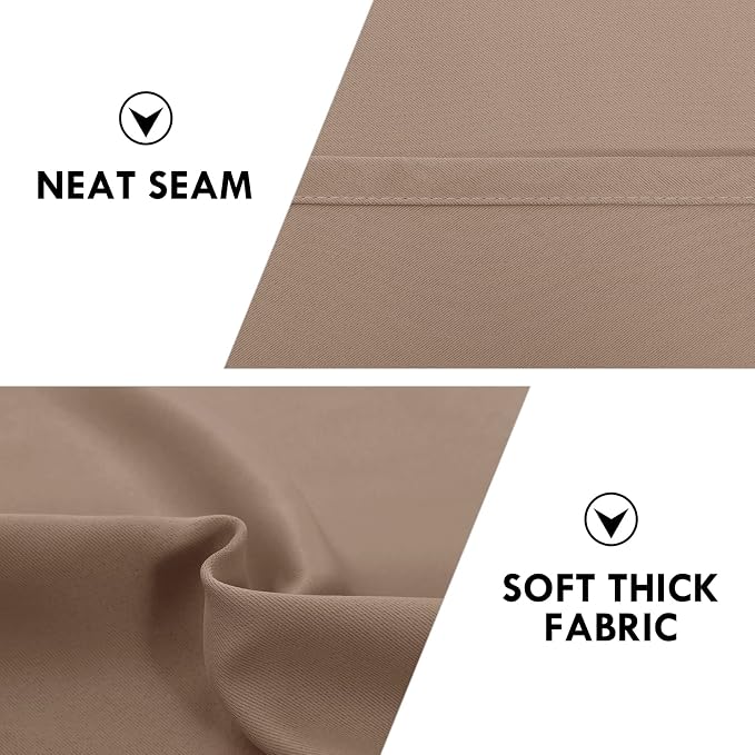 DWCN Blackout Curtains Room Darkening Thermal Insulated Bedroom Curtains Window - Image 6