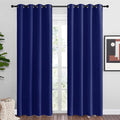 NICETOWN Navy Blue Blackout Curtains 86 inches Length by NICETOWN