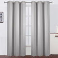 LEMOMO Blackout Curtains 42 x 84 inch/Light Grey Curtains Set of 2 by Lemomo