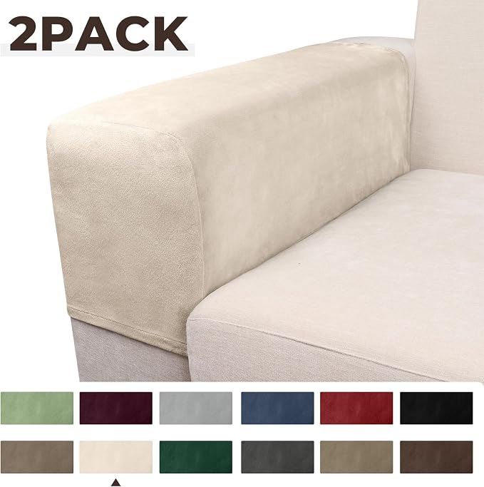 Couch Arm Covers 2 Pcs Sofa Armrest Covers Stretch Couch, Armrest Cover - Image 5
