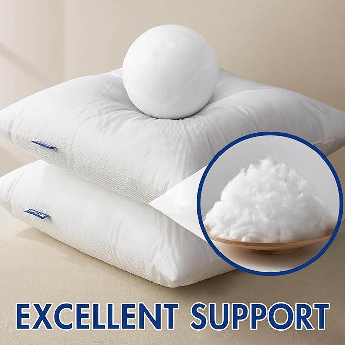 MIULEE Pillow Insert 12x24 Inch, Decorative Rectangle Throw Pillow Inserts - Image 4