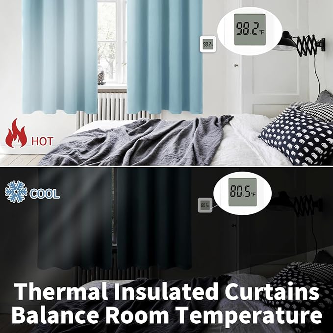 BGment Room Darkening Curtains 72 Inches Long - Image 3