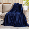 JIAHANNHA Navy Blue Throw Blanket Fleece Blanket Throw Size, Super Soft Cozy by JIAHANNHA