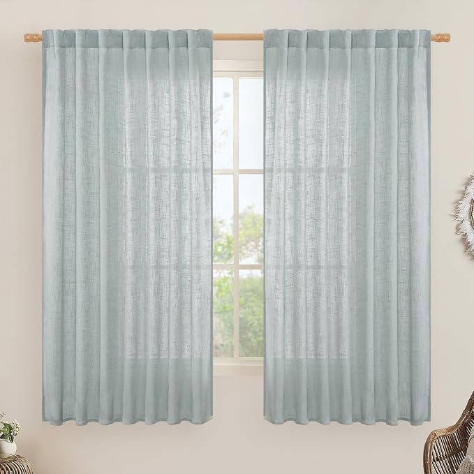 LAMIT Extra Wide Linen Curtains by LAMIT