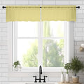 Chyhomenyc Mustard Yellow Sheer Valances by Chyhomenyc
