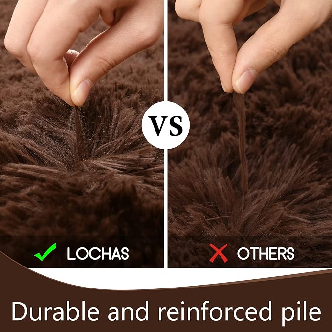 LOCHAS Ultra Soft Indoor Modern Area Rugs Fluffy Living Room Carpets - Image 7