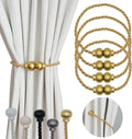 4 Pack Magnetic Curtain Tiebacks Modern Handmade Rope Curtain Tie Backs by HIASTRA