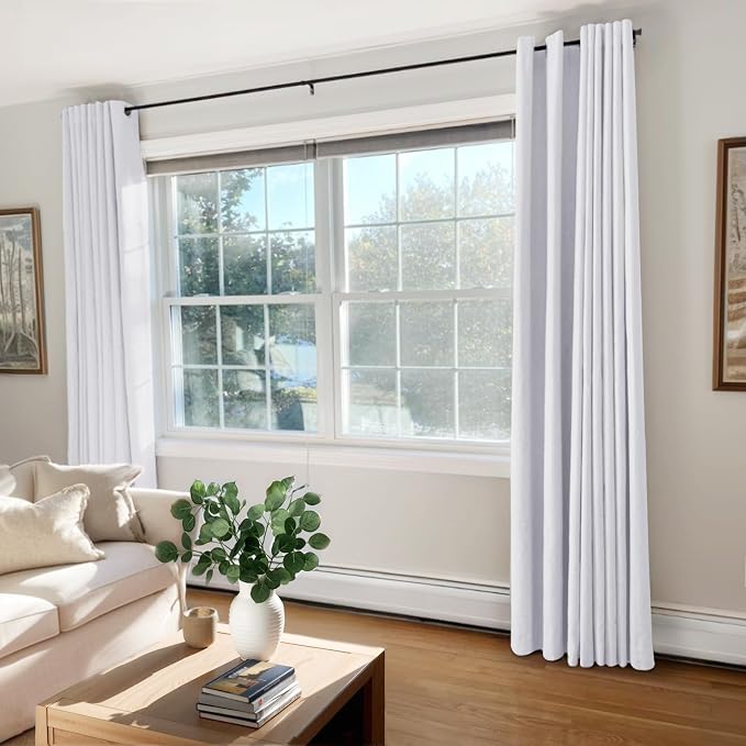 100% Blackout Shield Linen Blackout Curtains - Image 2