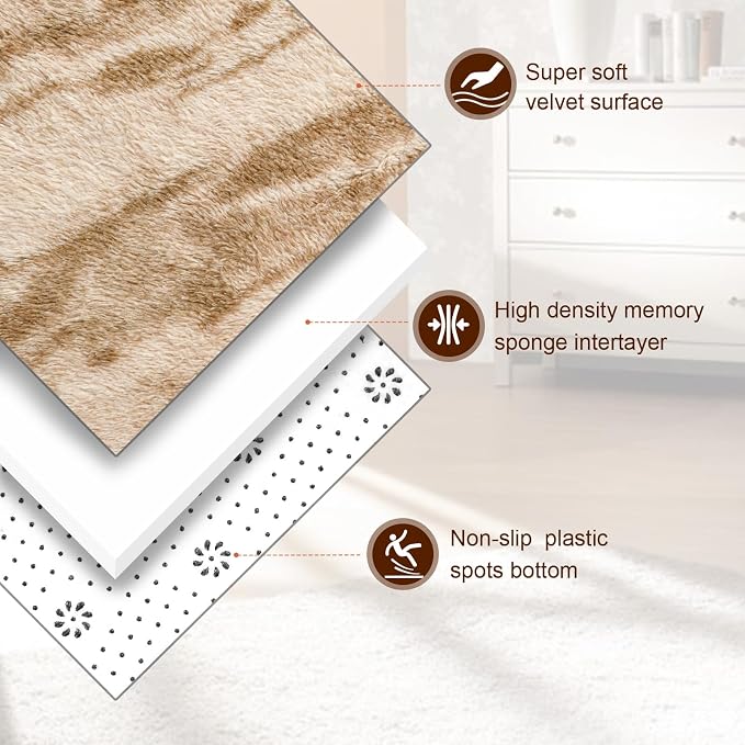 TWINNIS Super Soft Shaggy Rugs Fluffy Carpets, 5x8 Feet, Indoor Modern Plush - Image 2