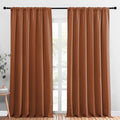 NICETOWN 2 Panels Blackout Curtains, Rod Pocket Thermal Insulated Drapess by NICETOWN