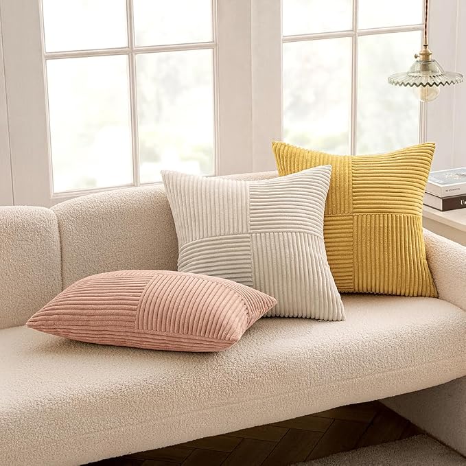 MIULEE Golden Mustard Decorative Throw Pillow Covers 16x16 Inch - Image 5