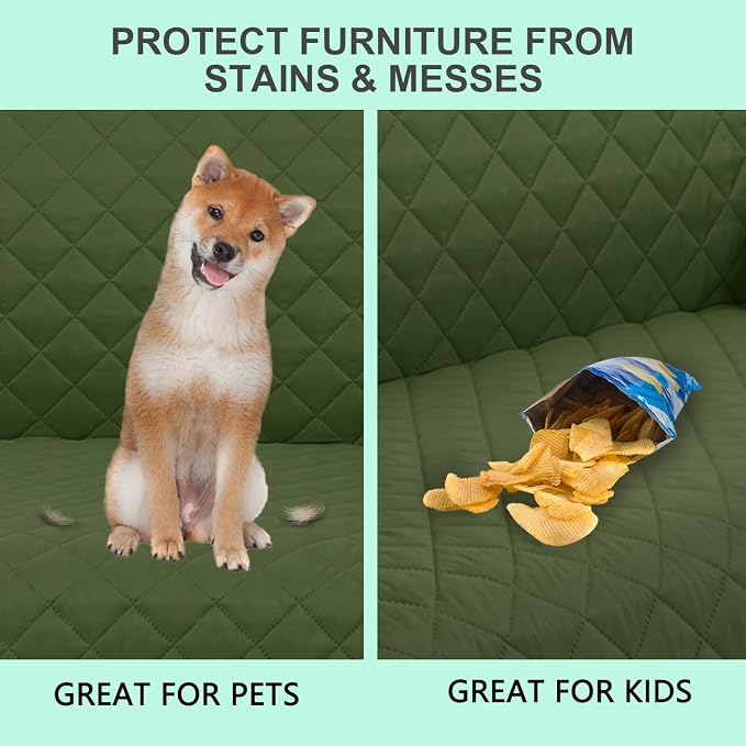 Reversible Loveseat Sofa Covers Couch Cover Furniture Protector - Image 6