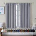 Simplebrand Ava Silver Grey Short Blackout Curtains by Simplebrand