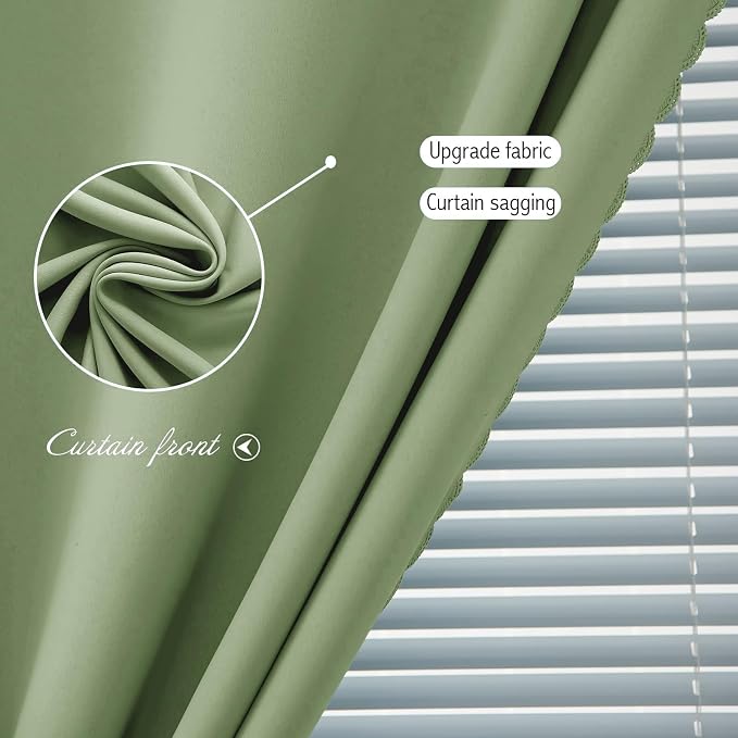 Magic Tape Blackout Curtains for Bedroom No Drillng Self Adhesive Curtains No - Image 5