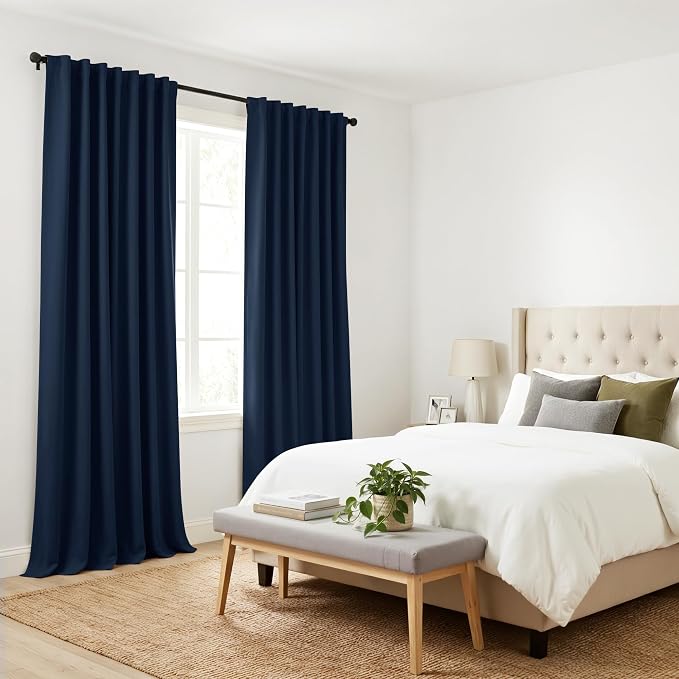 PONY DANCE Blue Black Out Curtains 84 inches - Image 8