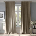 MIULEE Taupe Velvet Curtains 90 inches by MIULEE