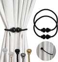 2 Pack Magnetic Curtain Tiebacks Modern Handmade Rope Curtain Tie Backs by HIASTRA