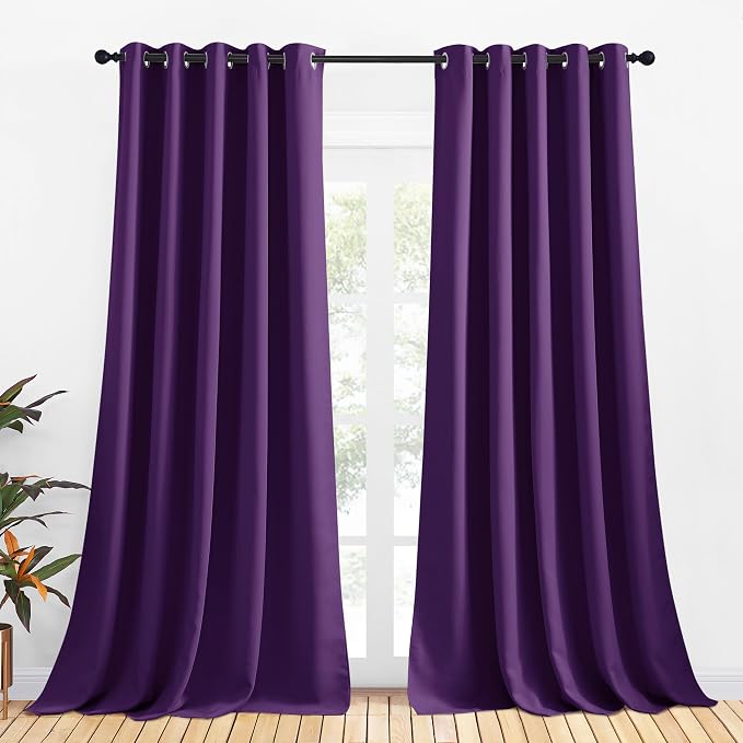 NICETOWN Bedroom Curtains Blackout Drapery Panels, 2 Panels, 70 x 108 inches by NICETOWN