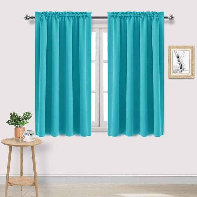 DWCN Turquoise Room Darkening Blackout Curtains by DWCN