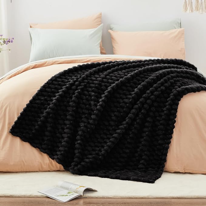 EXQ Home Fleece Throw Blanket for Couch and Bed, 3D Imitation Large Turtle - Image 3