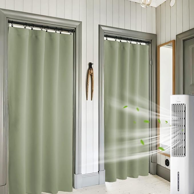 RYB HOME Blackout Curtains for Bedroom 84 inches Long 2 Panels Set, Privacy by RYBHOME