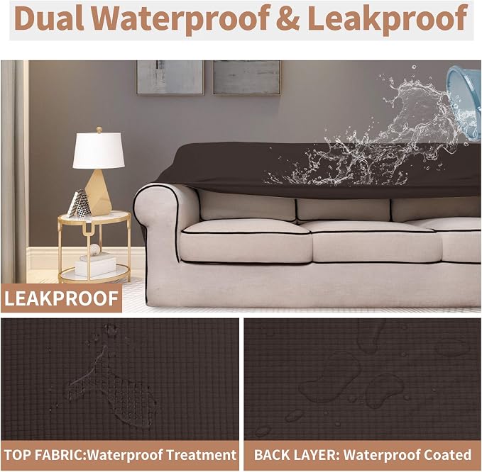 Easy-Going 100% Waterproof Chair Couch Cover, Dual Waterproof Sofa Cover - Image 3
