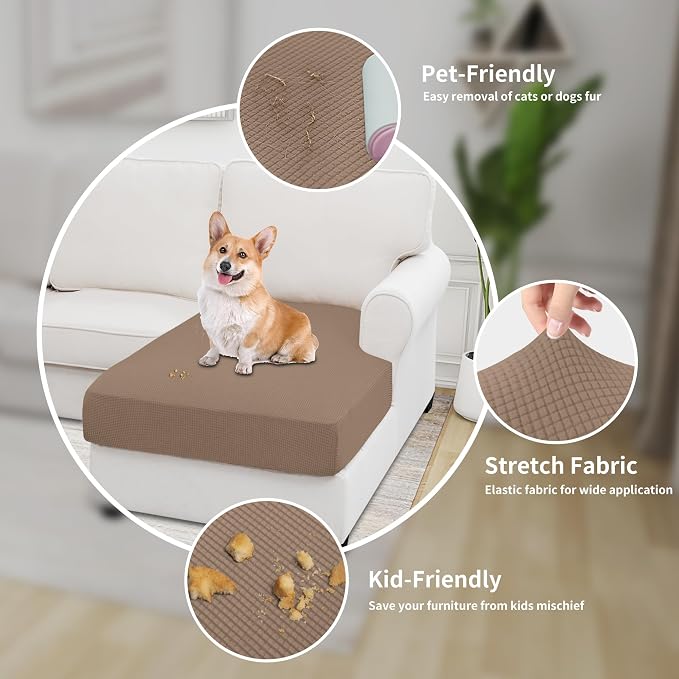Easy-Going Stretch Sectional Couch Covers 1 Piece Chaise Lounge Slipcover L - Image 4