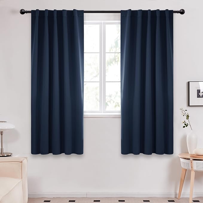 Deconovo Blackout Curtains, Thermal Insulated, W42 x L72 2 Panels, Back Tab by Deconovo