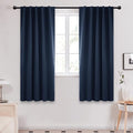 Deconovo Blackout Curtains, Thermal Insulated, W42 x L72 2 Panels, Back Tab by Deconovo