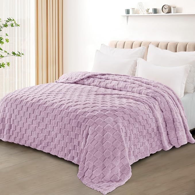 Exclusivo Mezcla Queen Size Flannel Fleece Blanket, Super Soft and Warm - Image 2