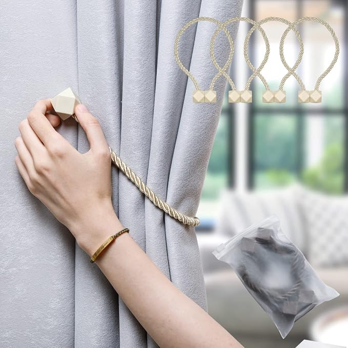 NazTur Magnetic Curtain Tiebacks- Upgrade 2022 - Image 8