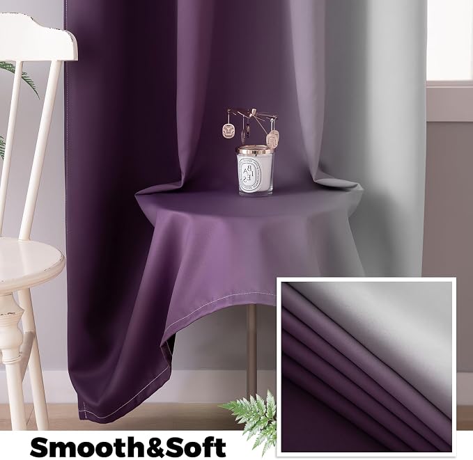 Yakamok 100% Blackout Curtains 84 Inch Length 2 Layers, Light Blocking Thermal - Image 5