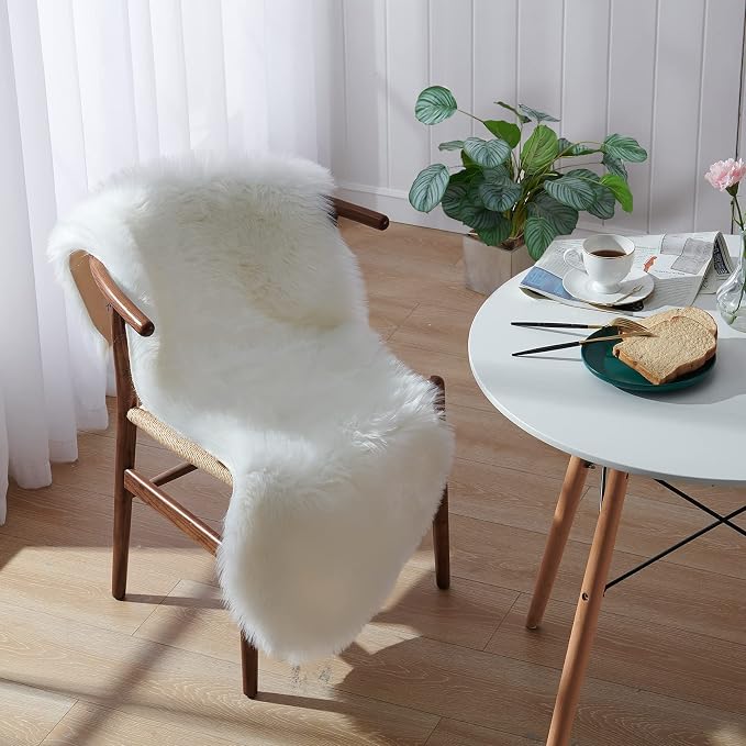 Small Faux Fur Rug 2x4 ft Ultra Soft Sheepskin Rugs Chair Sofa Cover Seat Pad by Tangsoo