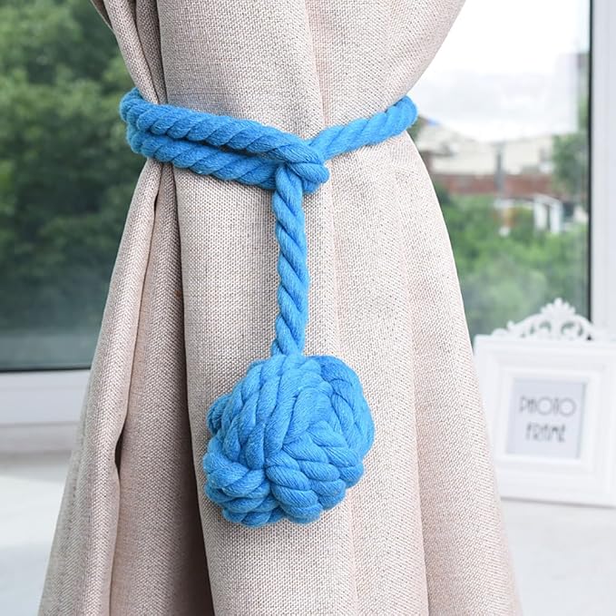 Melaluxe 4 Pack Curtain Tiebacks - Image 5