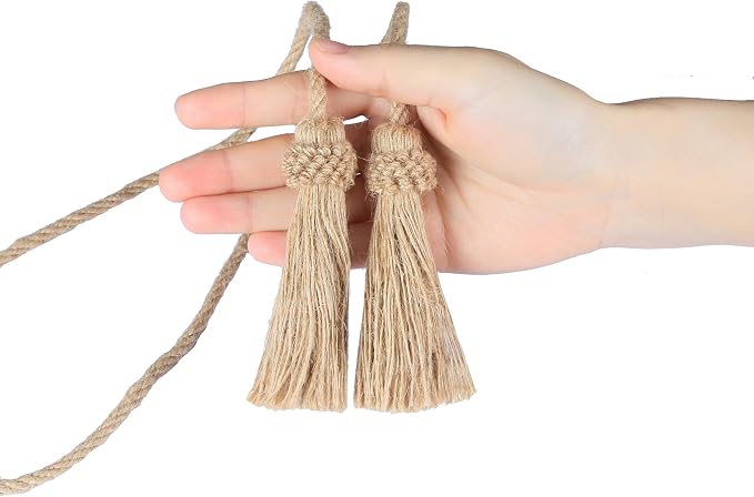 Fenghuangwu Curtain Tiebacks Handmade Decorative Curtain Holdbacks Rope - Image 5
